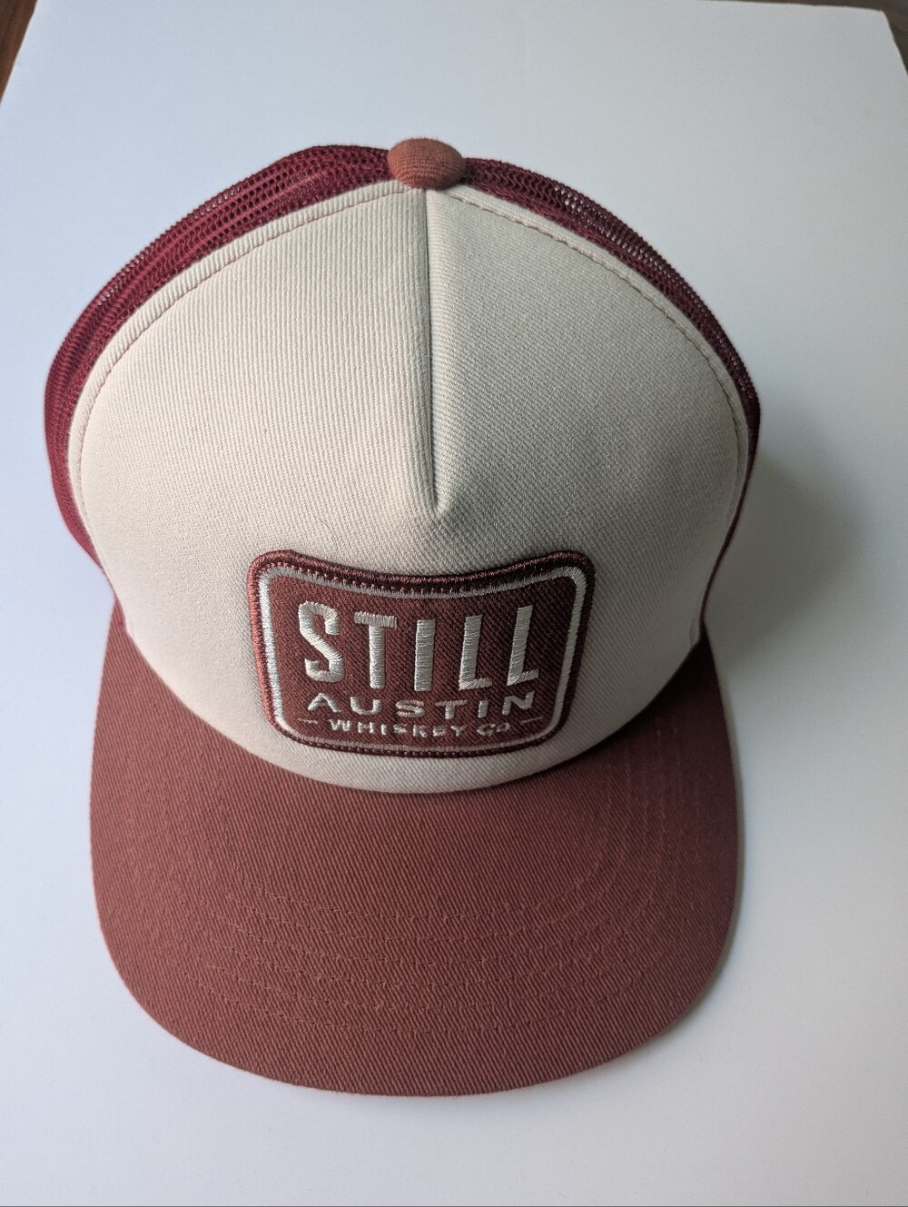 Still Austin Whiskey Two-Tone Trucker Hat - Cream & Rust